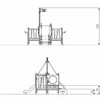 U3-Spielturm Piraten mit Rutsche und Treppe WOODEN WD1433 – Bild 8