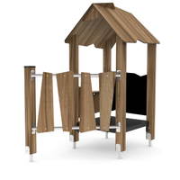 Spielhaus mit Kletterelement WOODEN WD1402 – Bild 6