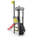 Ritterturm mit Rutsche und Kletterwand – CASTILLO 3002-1 - 30022