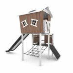 Spielturm mit Rutsche und Kletterelementen CROOC 0300S1 - 39f1 0300s1c91s