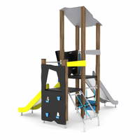 Spieltürme mit zwei Rutschen WOODEN WD1406 – Bild 2