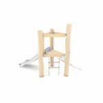 Spielturm aus Akazienholz mit Rutsche und 2 Aufstiegen – ROBINIA RB1334 - 5325 rb13012s