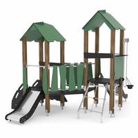 U3-Spieltürme mit Rutsche und Sandaufzug - WOODEN WD1436 – Bild 3