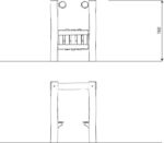 Stall aus Akazienholz ROBINIA RB1334 - 6597 rb1334front