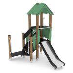 U3-Spielturm mit Rutsche, Podest und Sandaufzug WOODEN WD1501 - 7f3f wd1501c11s