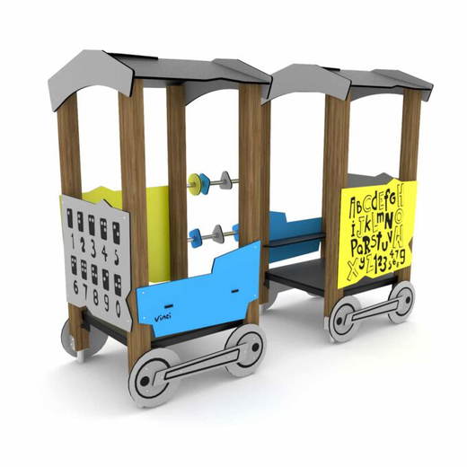 930c-15521s Spielhaus Waggon WOODEN WD1552 - 930c 15521s