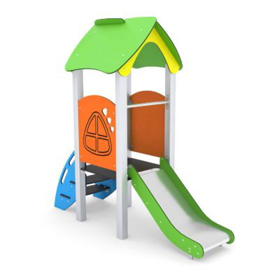 U3-Spielturm mit Treppe und Rutsche - MINISWEET 0104