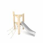 Spielturm aus Akazienholz mit Rutsche und 2 Aufstiegen – ROBINIA RB1334 - aa2b rb13011s