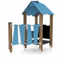 Spielhaus mit Kletterelement WOODEN WD1402 – Bild 5