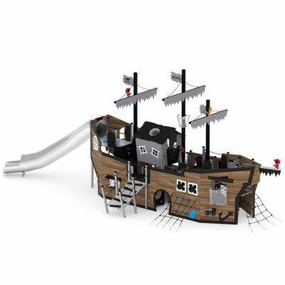 Großes Piratenschiff mit Röhrenrutsche CROOC 0330