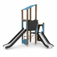 Spieltürme mit zwei Rutschen WOODEN WD1406 – Bild 5