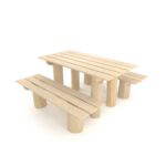 Sitzgruppe aus Robinienholz ROBINIA RB1393 - ea27 rb13931s