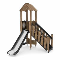 U3-Spielturm mit Rutsche und Treppe WOODEN WD1502 – Bild 6