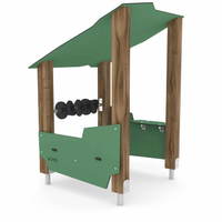 Unterstand mit Dach und Spielelementen WOODEN WD1401 – Bild 3