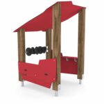 Unterstand mit Dach und Spielelementen WOODEN WD1401 - wd1401c2s