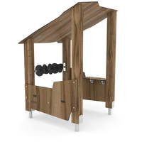 Unterstand mit Dach und Spielelementen WOODEN WD1401 – Bild 6