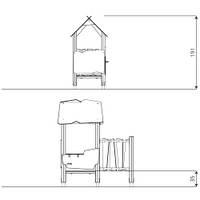 Spielhaus mit Kletterelement WOODEN WD1402 – Bild 8