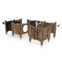 U3-Labyrinth mit Kriechrohr und Motorikwänden - WOODEN WD1437 – Bild 6