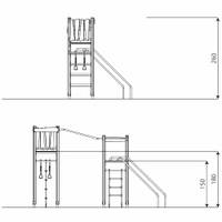 Kleiner Kletterpark WOODEN WD1451 – Bild 8