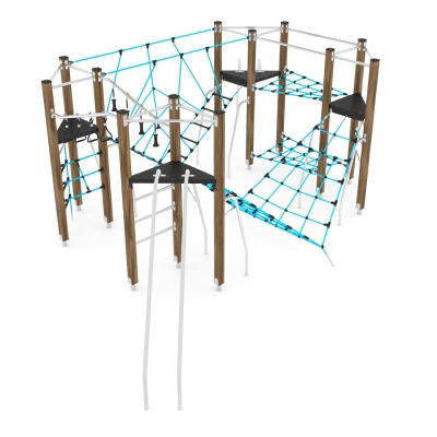 Riesiger Kletterpark WOODEN WD1453