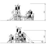 Ritter-Spielturmanlage mit 3 Türmen, 3 Rutschen, 2 Röhrenrutschen, Brücken und Kletterelementen CASTILLO 3045-1 - 9d79 3045 1front