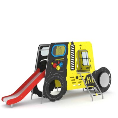 Spielhaus Jeep mit Rutsche und Kletterelementen TOPICCO 3102