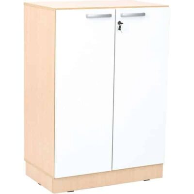 Portfolioschrank Grande Ahorn - Tiefe: 38cm - Türen weiß