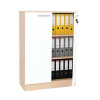 Grande Portfolioschrank, T 38, Ahorn Jylland, Türen weiß (Grande 55) - ZEST5663 d 20