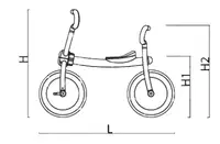 Italtrike Laufrad Walker Pilot 200 – Bild 2