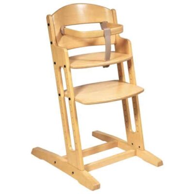 Verstellbarer Hochstuhl aus Holz