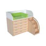 Wickelkommode – Breite: 146 cm – Treppe rechts - ZEST5610 P b 20