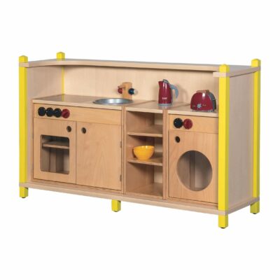 Stollen-Spielküche - mit herausnehmbaren Küchenmöbeln