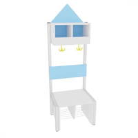 Garderobe Häuschen für 2 Kinder mit Gestell – Bild 10
