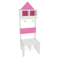 Garderobe Häuschen für 2 Kinder mit Gestell – Bild 11