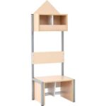 Garderobe Häuschen für 2 Kinder mit Gestell - 098070 a 201