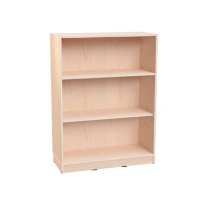 Echtholz Portfolioregal L mit 2 Einlegeböden