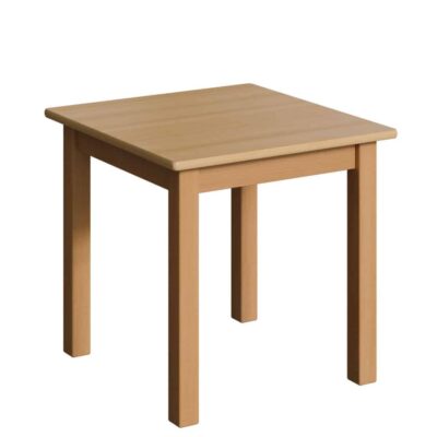 Holztisch quadratisch mit Massivholzgestell