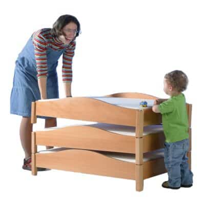 Stapelliege für Krippenkinder, inkl. Matratze