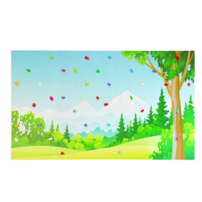 Kletteranlage Free-Climbing 4-tlg. bedruckt inkl. 40 Klettergriffen