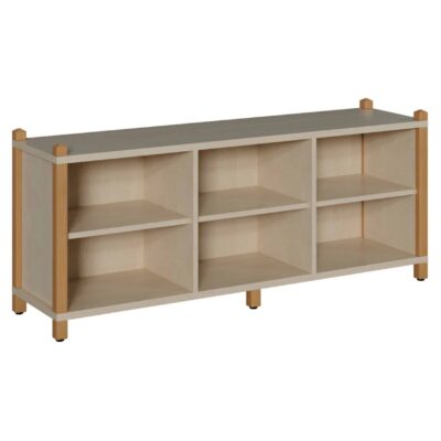 Raumteilerregal mit Rückwand und Fächern - Höhe: 60 cm