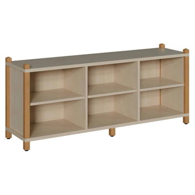 Raumteilerregal mit Rückwand und Fächern – Höhe: 60 cm