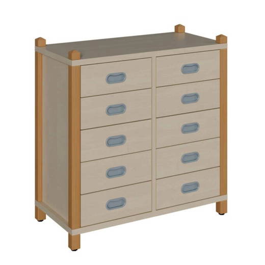 820805100 Stollenschrank mit 10 Dekorschüben – Höhe: 80 cm - 820805100