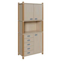 Stollenschrank mit 5 Dekorschüben, Tür und Oberschrank – Bild 2