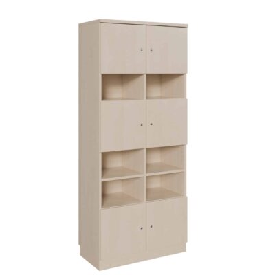 Schließfachschrank zweitürig mit 5 verschließbaren Türen