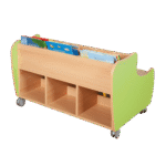 Bücherwagen mit 6+3 Fächern und Sitzfläche - BB 63 2