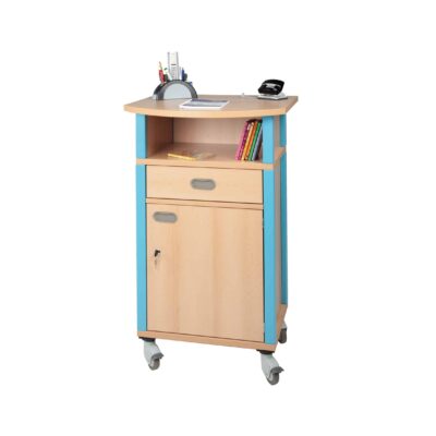 Stehpult mit Massivholzstollen – mobiler Arbeitsplatz