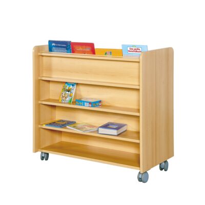 Wendebibliothek doppelseitig, fahrbar