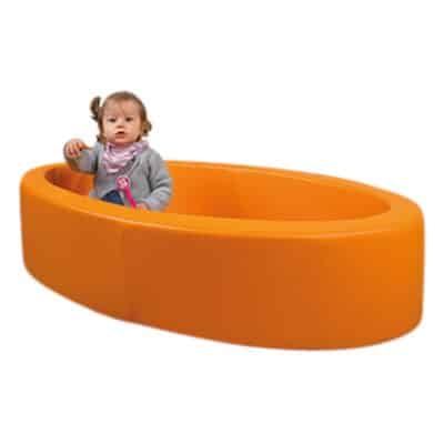 Schlafblume mit hohem Rand Bezug Kunstleder