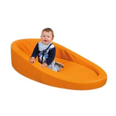 Schlafblume mit Kopfteil - Bezug: Kunstleder