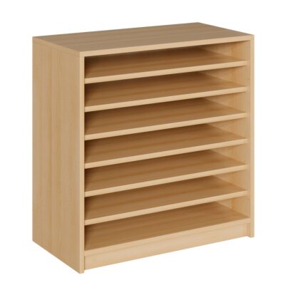 Papierschrank offen, 6 Böden